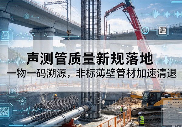 双辽声测管质量新规落地，一物一码溯源，非标薄壁管材加速清退